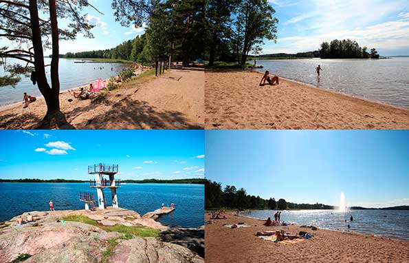 Lohja beaches - illustration.