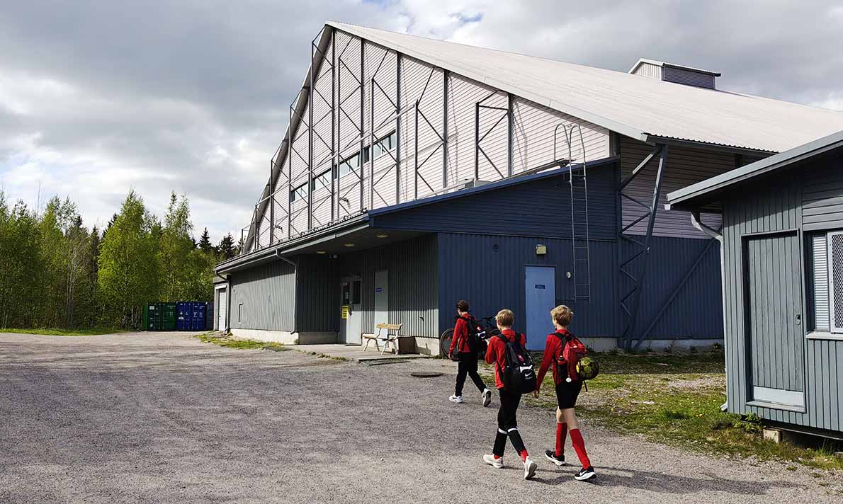 Myntinsyrjän jalkapallohalli, Espoo.