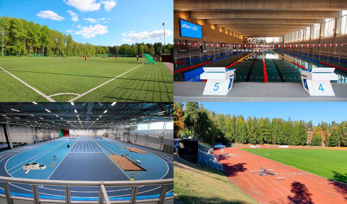 Kuvituskuva: urheilutilat.